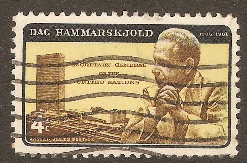 United States 1962 4c Hammarskjold Commemoration. SG1202.